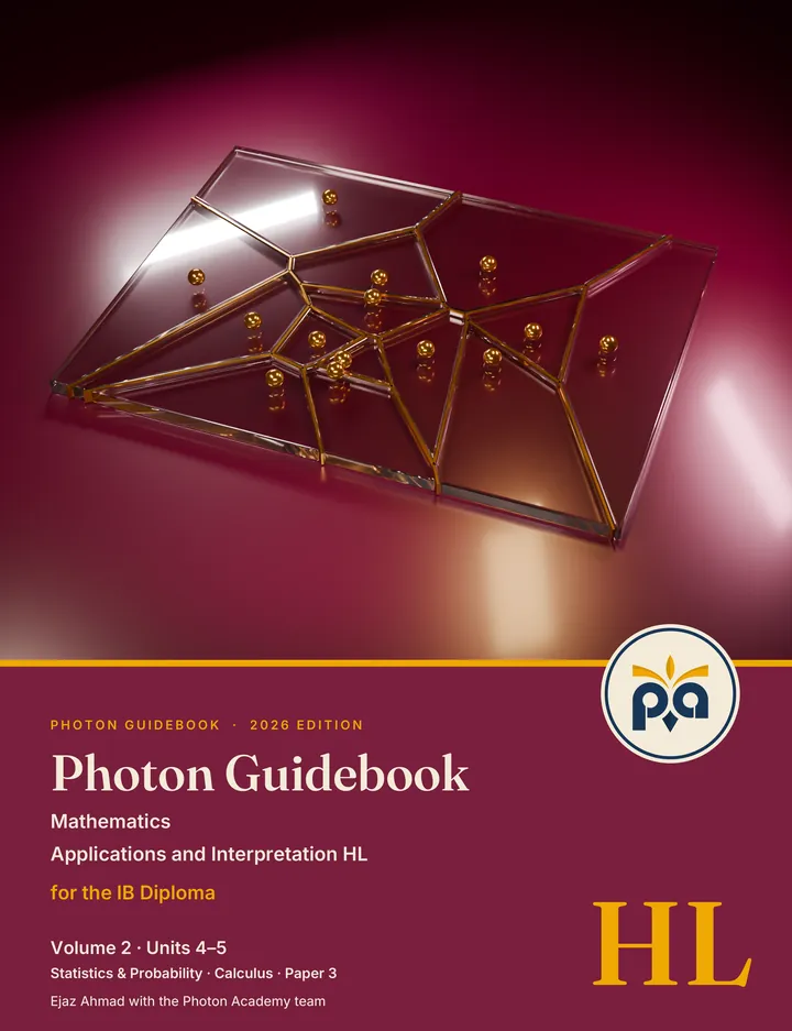 Front cover of Photon Guidebook: Mathematics Applications and Interpretation HL for the IB Diploma, Volume 2, Units 4 and 5